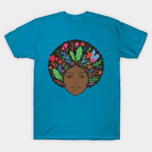 African American afro girl T-Shirt